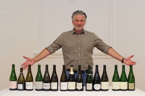 Fred Loimer with the entire tasting line-up